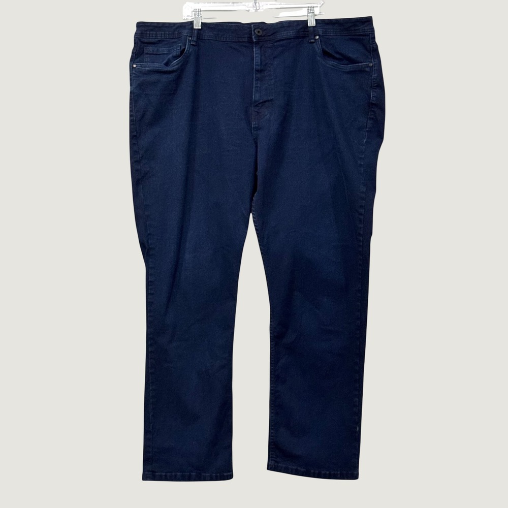 The Perfect Jean NYC Jeans Mens 46x29 Blue Athletic Fit Stretch Dark Wash Denim